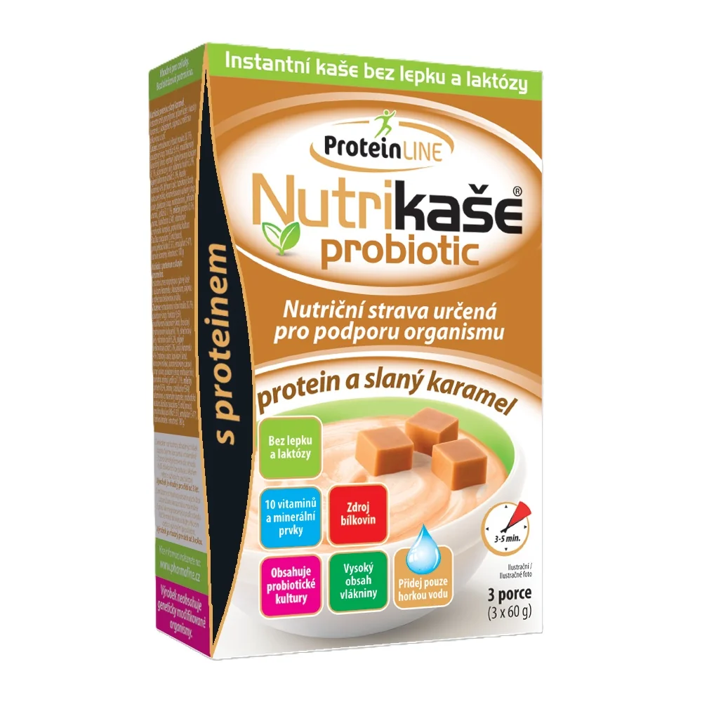 Nutrikaše probiotic protein a slaný karamel 3x60 g