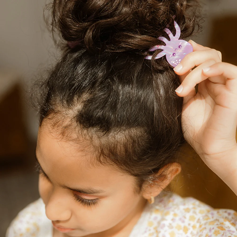 Invisibobble Clipstar Kids Octopus Splash skřipec na vlasy 1 ks fialová