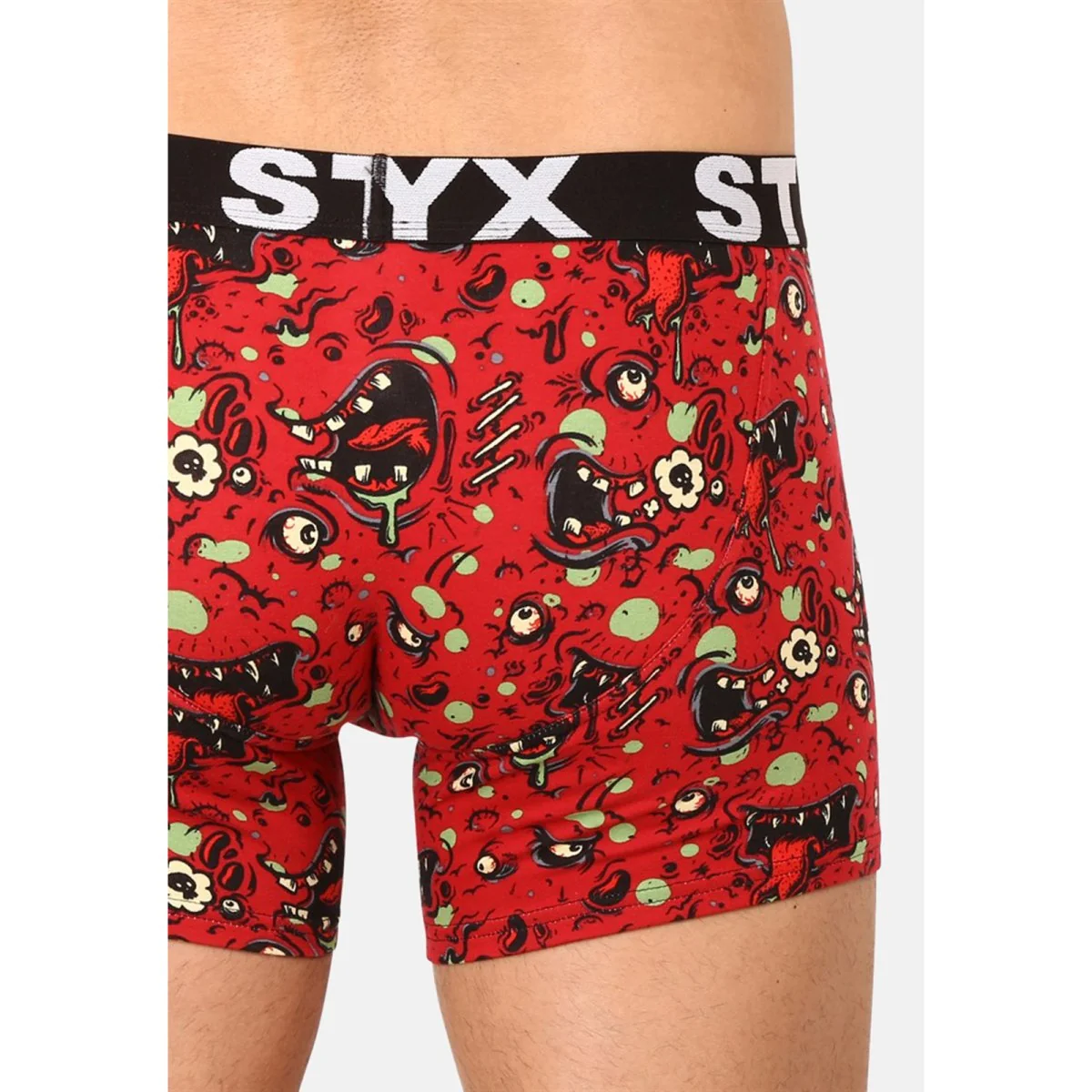 Styx Pánské boxerky long art sportovní guma zombie (U1451) XXL