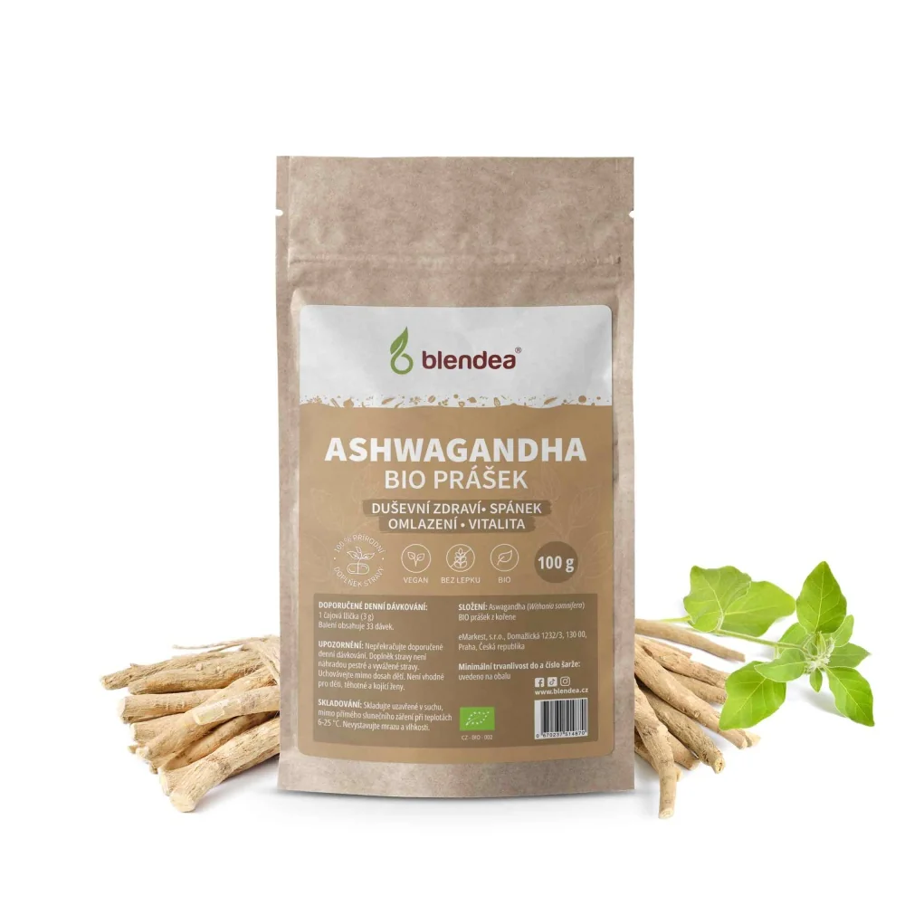 Blendea ASHWAGANDHA BIO prášek 100 g