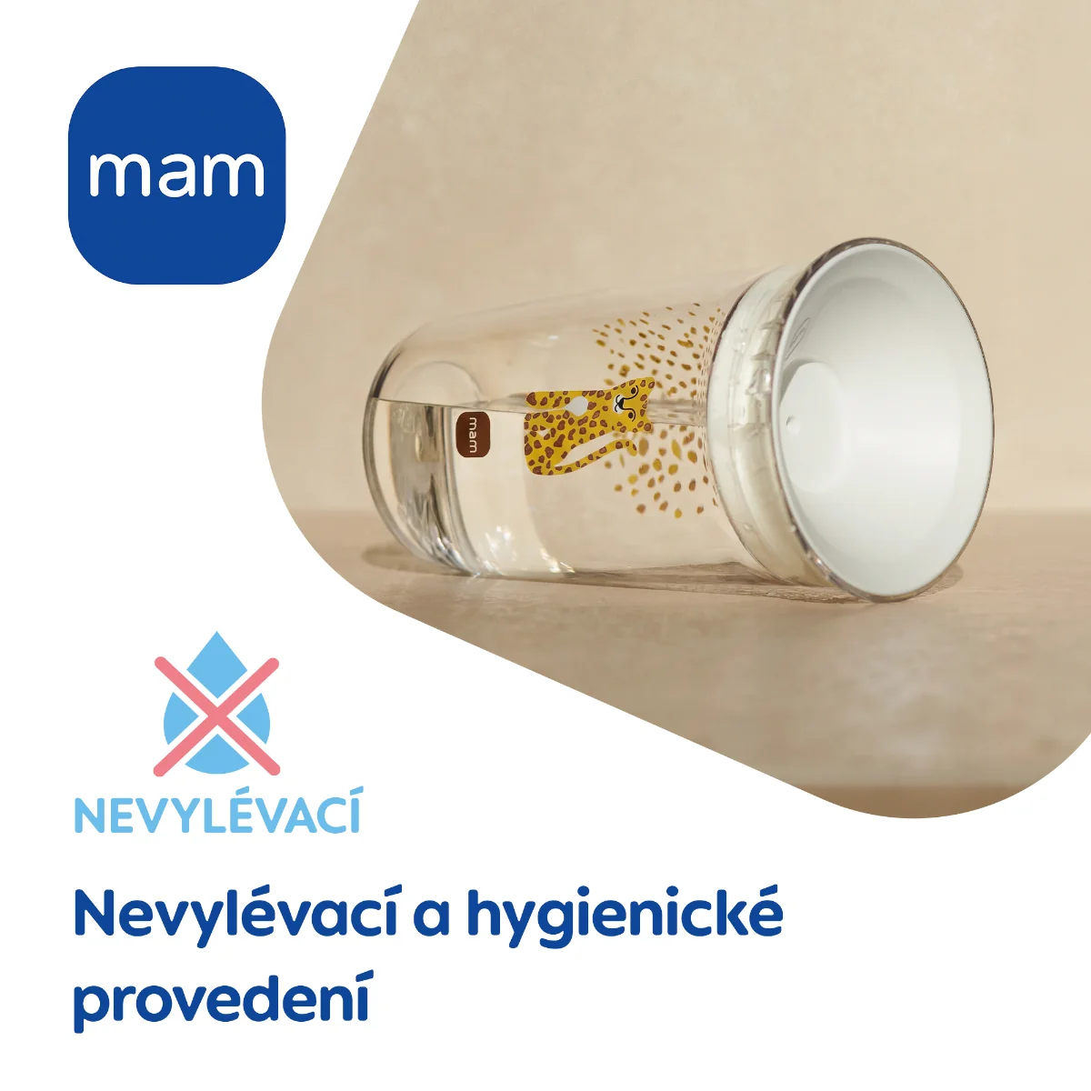 MAM Hrnek Easy To Drink 8m+ 290 ml 1 ks žlutý