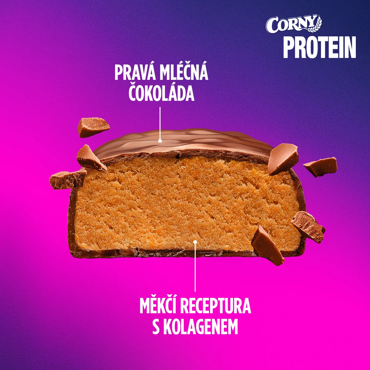 Corny Protein 30% slaný karamel 50 g