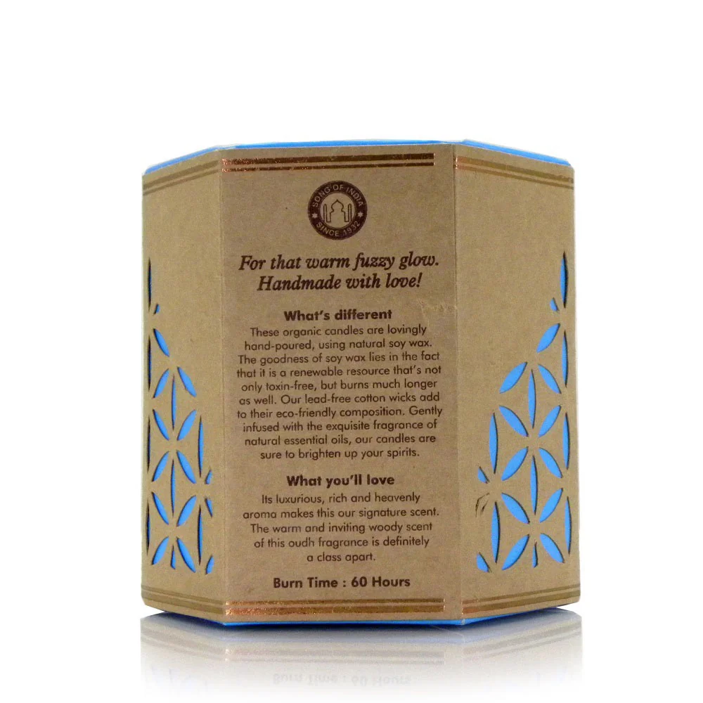 Song of India Vonná svíčka Organic Goodness - Dehn Al Oudh Agarwood
