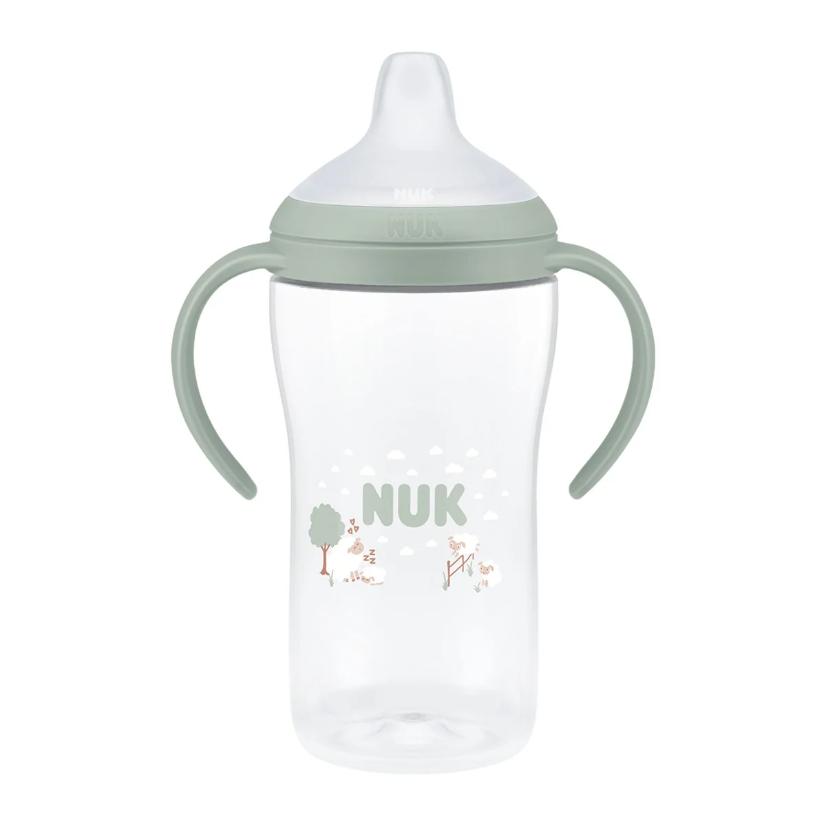 NUK Perfect Match Láhev na učení 6m+ 260 ml 1 ks sheep