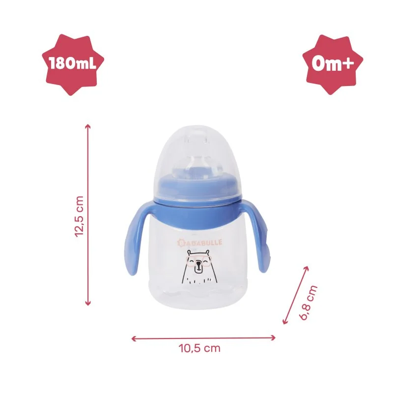 Badabulle nekapající hrníček s úchyty 180ml 2ks