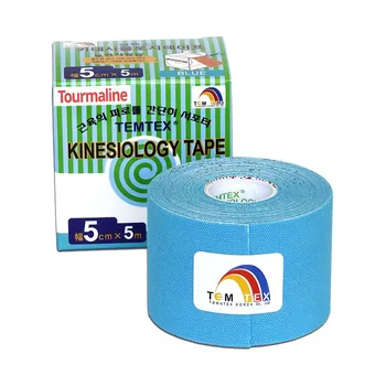 TEMTEX Kinesio tape Tourmaline 5 cm x 5 m tejpovací páska modrá