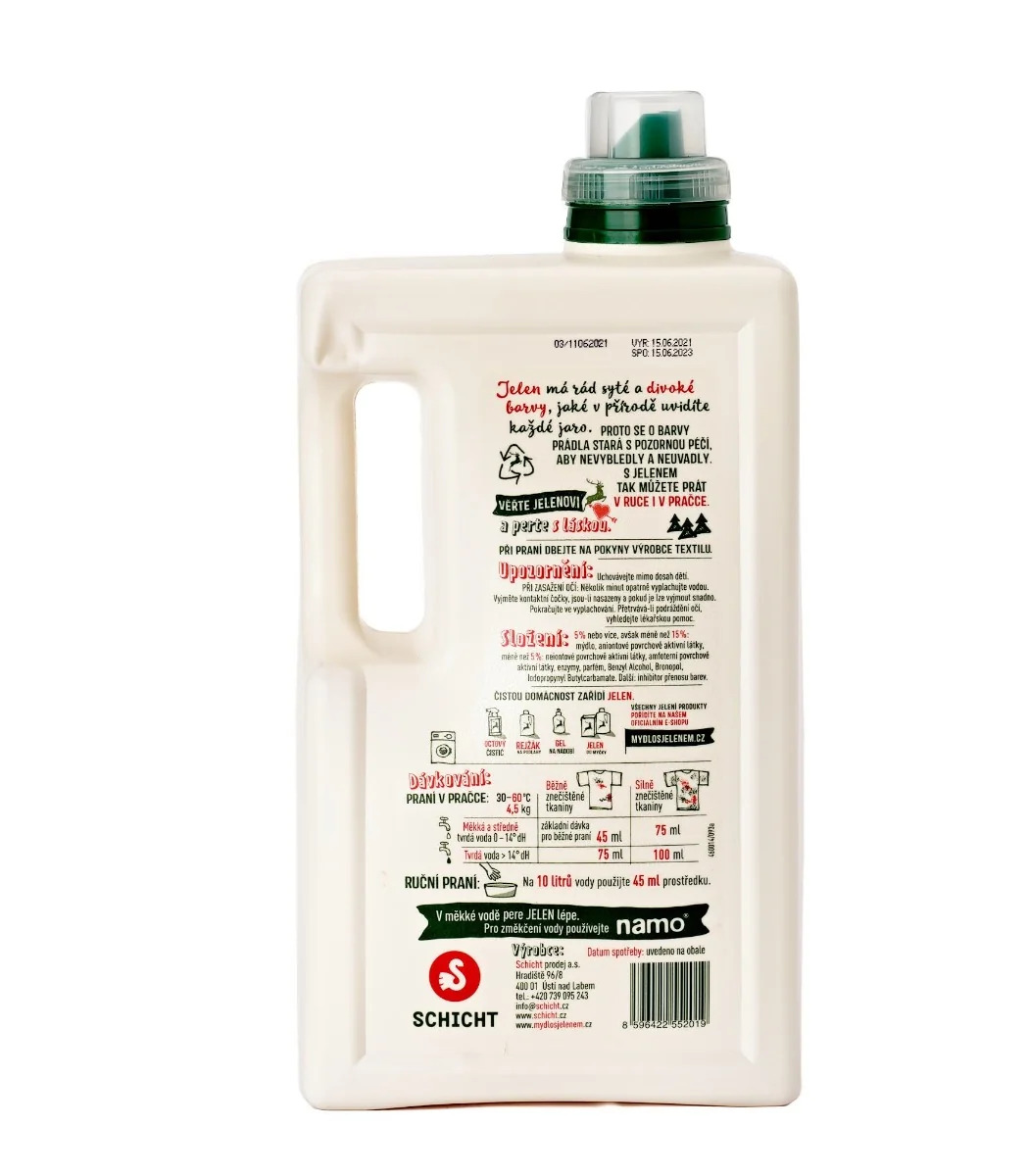 Jelen Prací gel na barevné prádlo 3,6 l