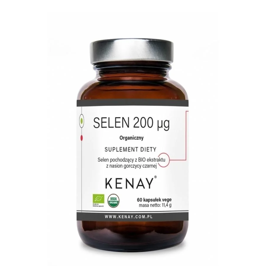 Kenay Selen 200 mcg organický bio 60 kapslí