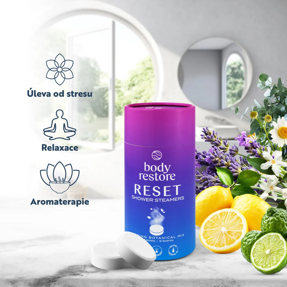 Body Restore Aromatické tablety do sprchy reset mix 6 ks