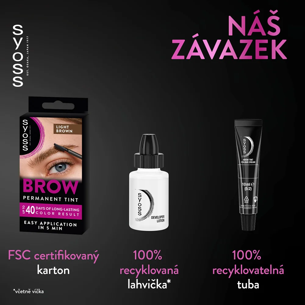 Syoss Brow Tint barva na obočí světle hnědá 17 ml