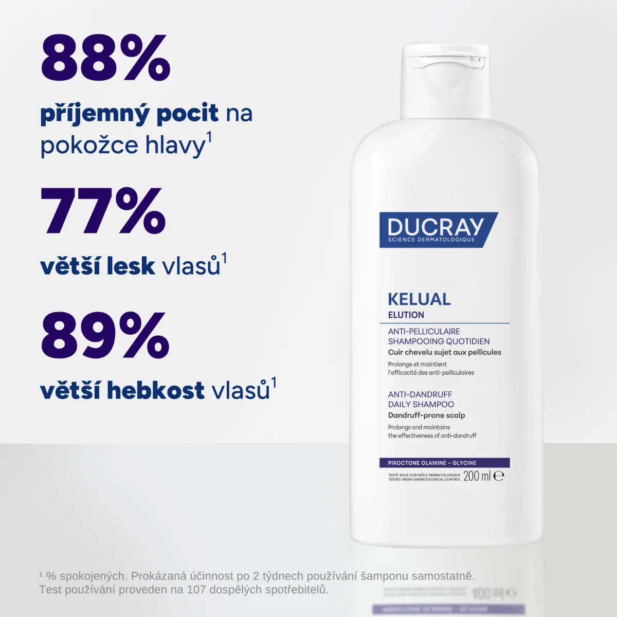 Ducray Elution Šampon pro rovnováhu vlasové pokožky 200 ml