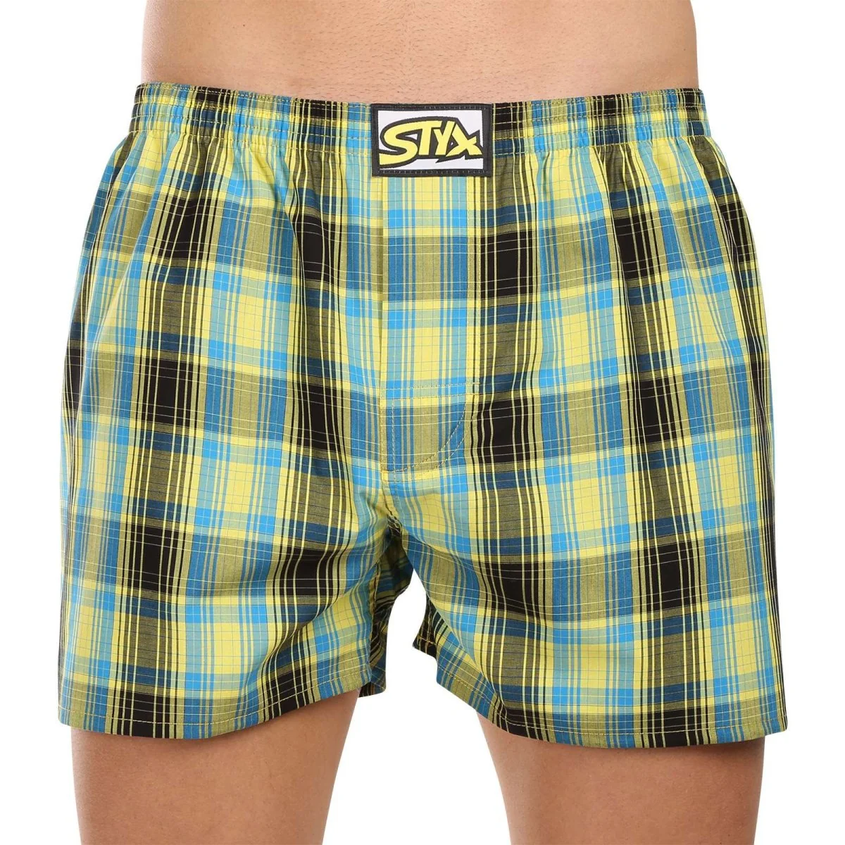 Styx 3PACK pánské trenky klasická guma vícebarevné (3A102124) L