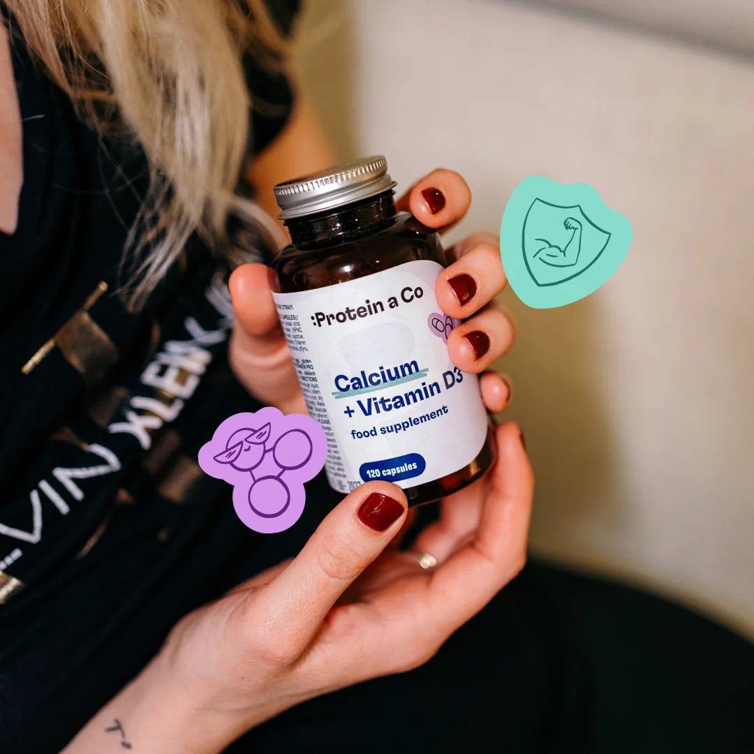 Protein a Co Vápník + Vitamin D3 120 kapslí
