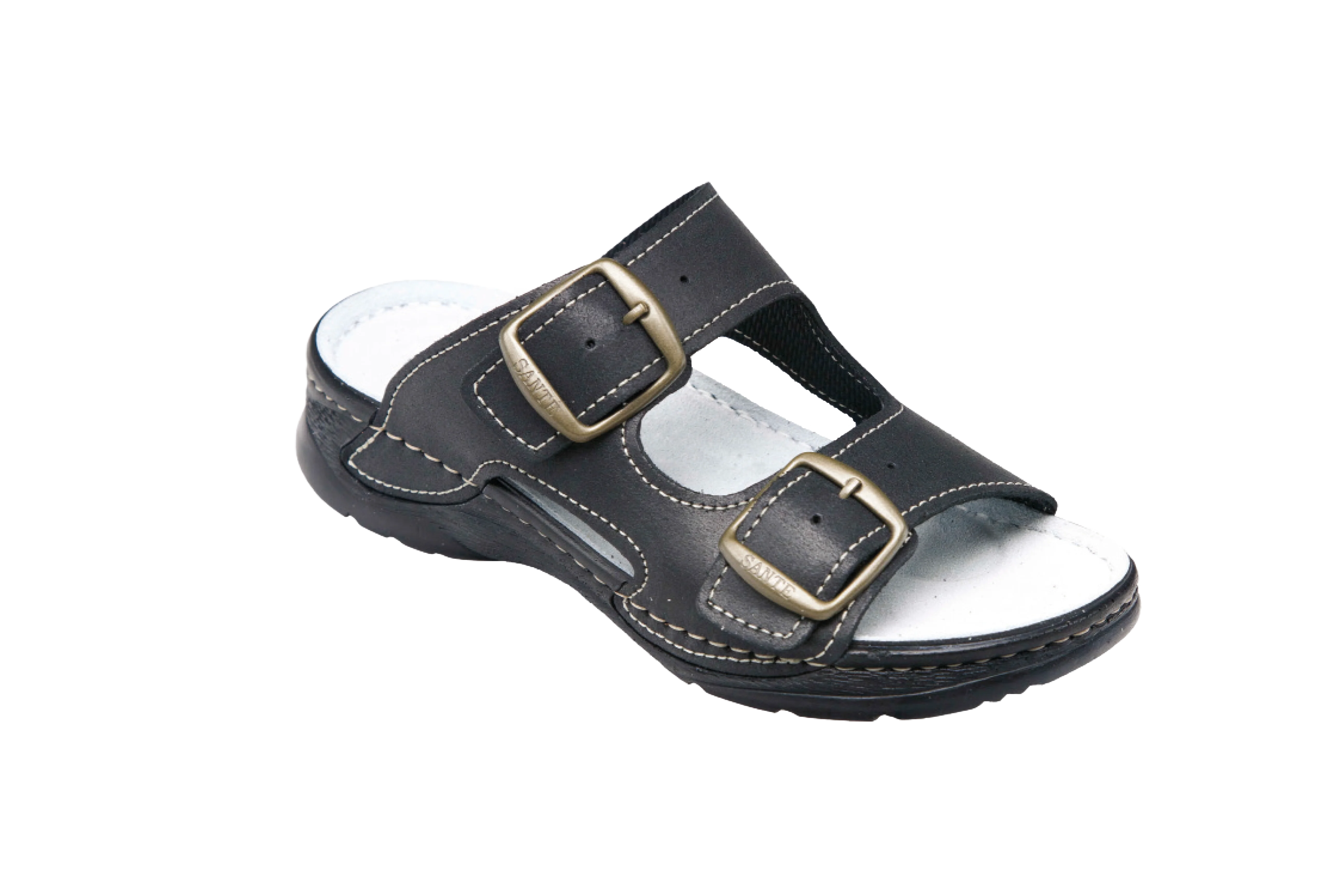 SANTÉ Dámský pantofel D/10/60/CP Černá v.39