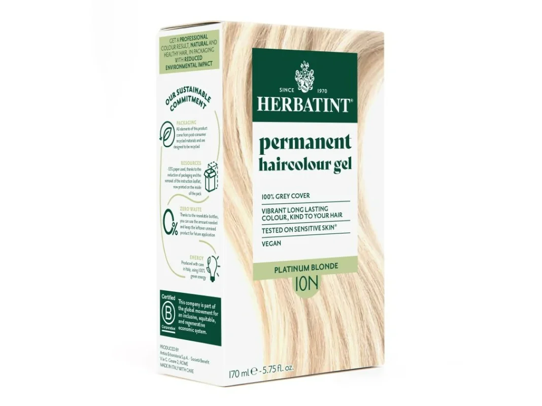 Herbatint Permanentní barva na vlasy Platinová blond 10N