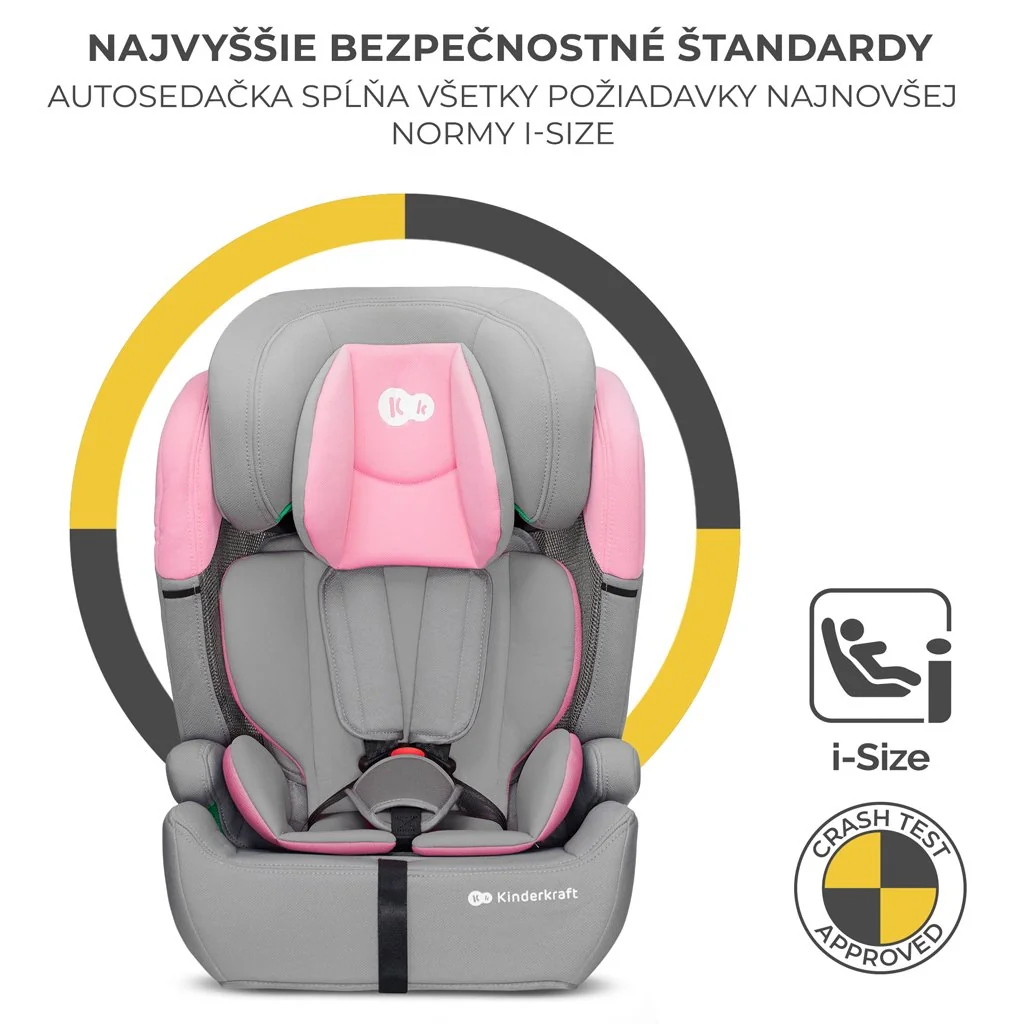 Kinderkraft Autosedačka Comfort up i-size pink (76-150 cm)