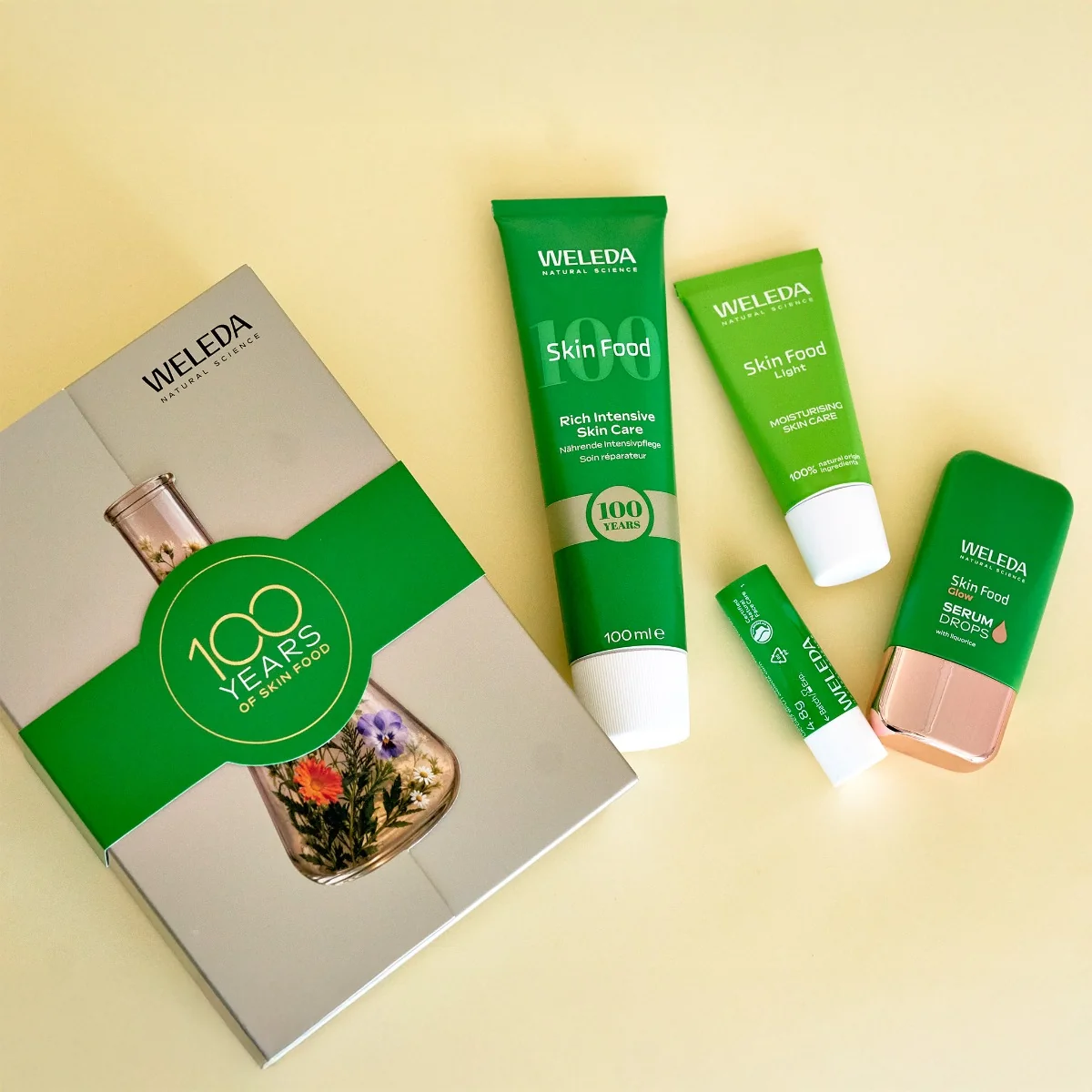Weleda 100 Years Of Skin Food Anniversary dárkový set 4 ks