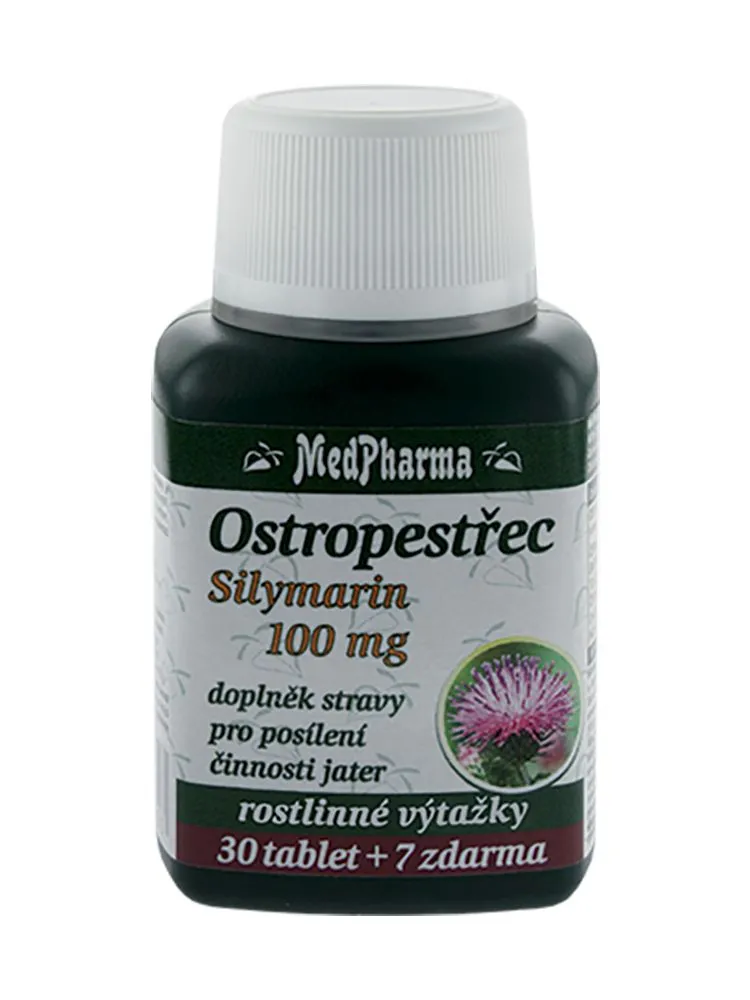 Medpharma Ostropestřec Silymarin 100 mg 37 tablet