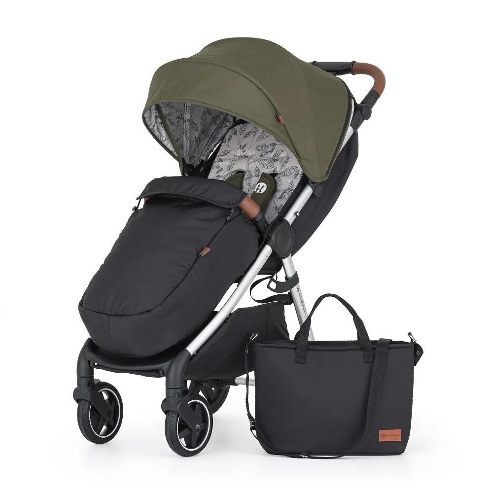 Petite&Mars Kočárek sportovní Royal3 Silver Mature Olive