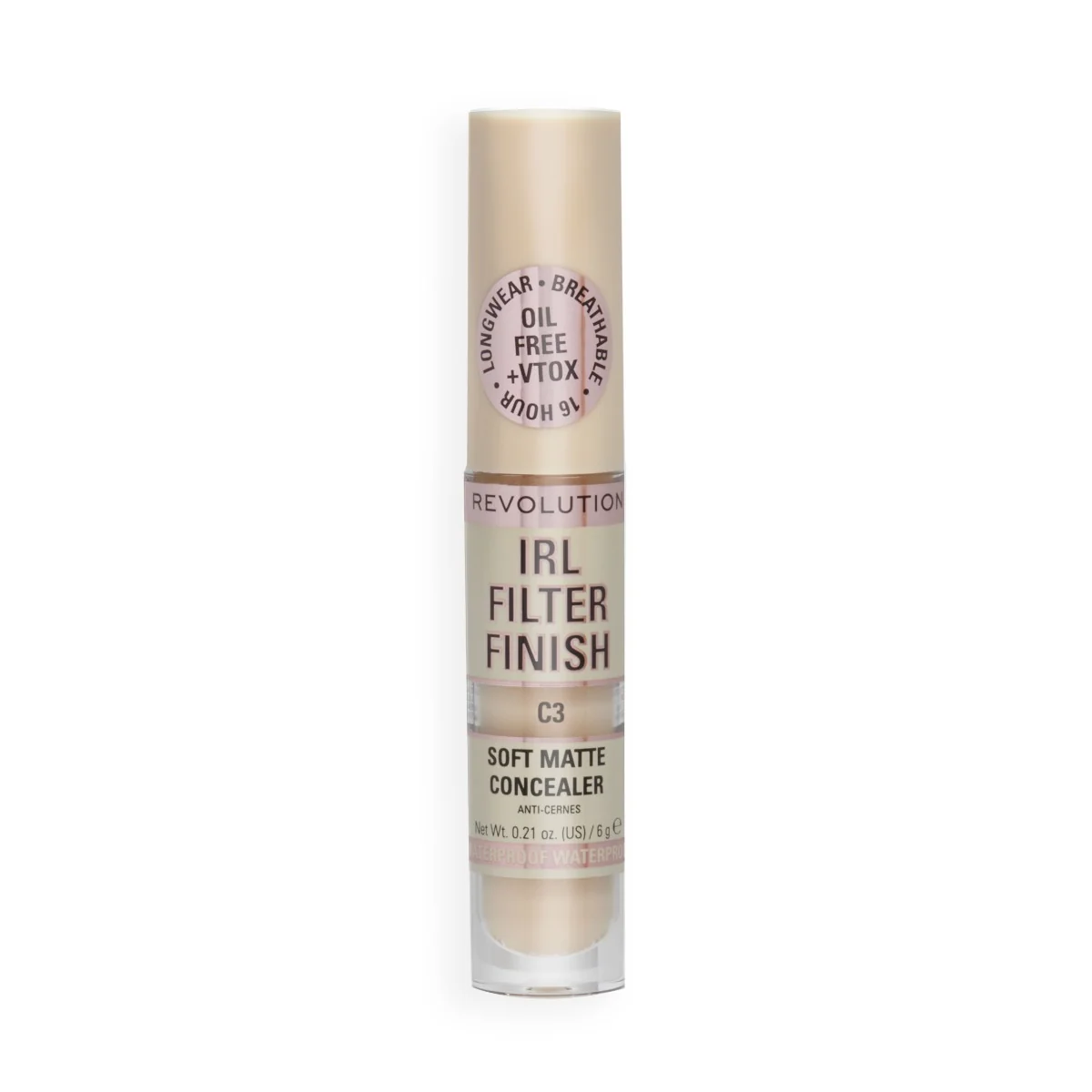 Makeup Revolution IRL Filter Finish Concealer C3 korektor 6 g