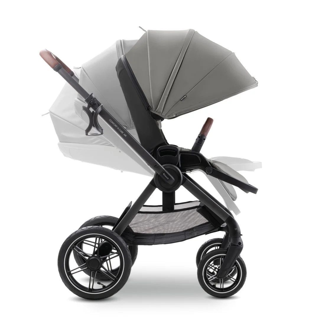 Hauck Kombinovaný kočárek Comfort N Care Air 2v1 dark grey