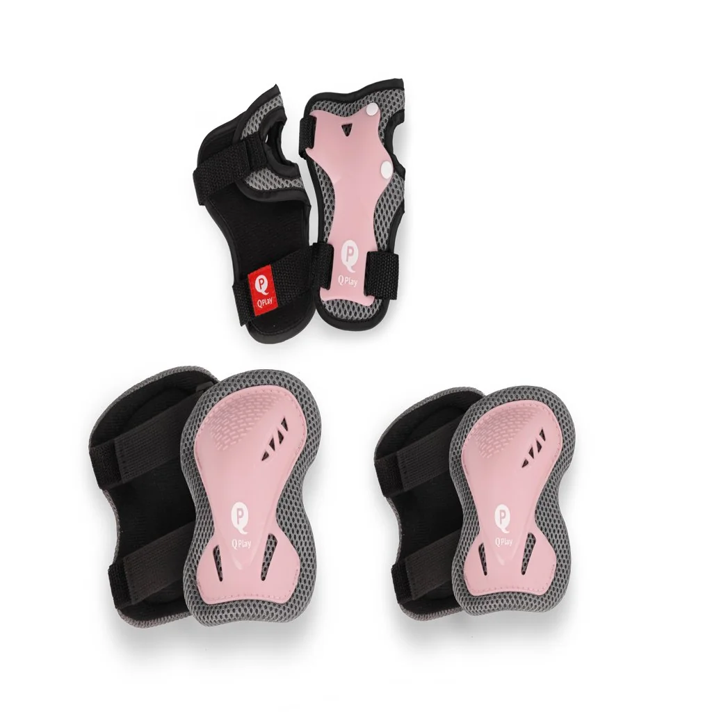 QPlay Chrániče dětské Coral Pink, vel. S, vek 3-5 let