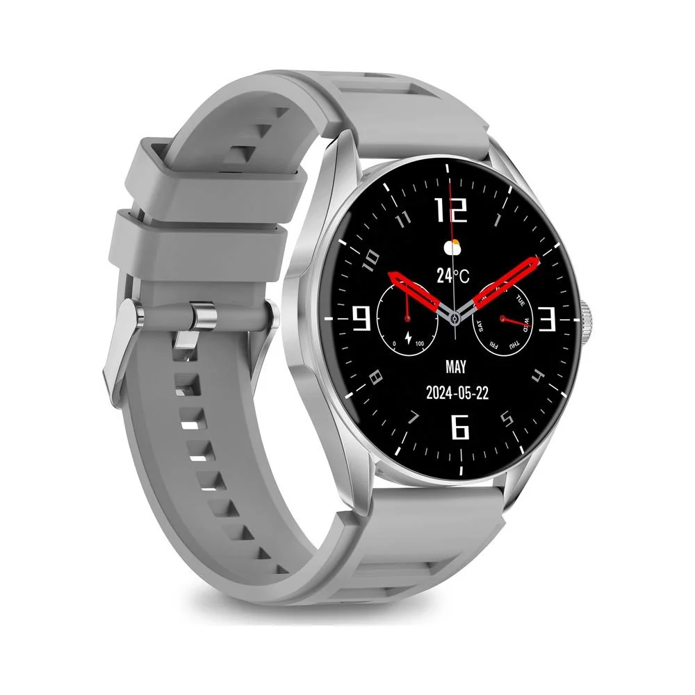 Aligator Smart Watch AMOLED chytré hodinky silver