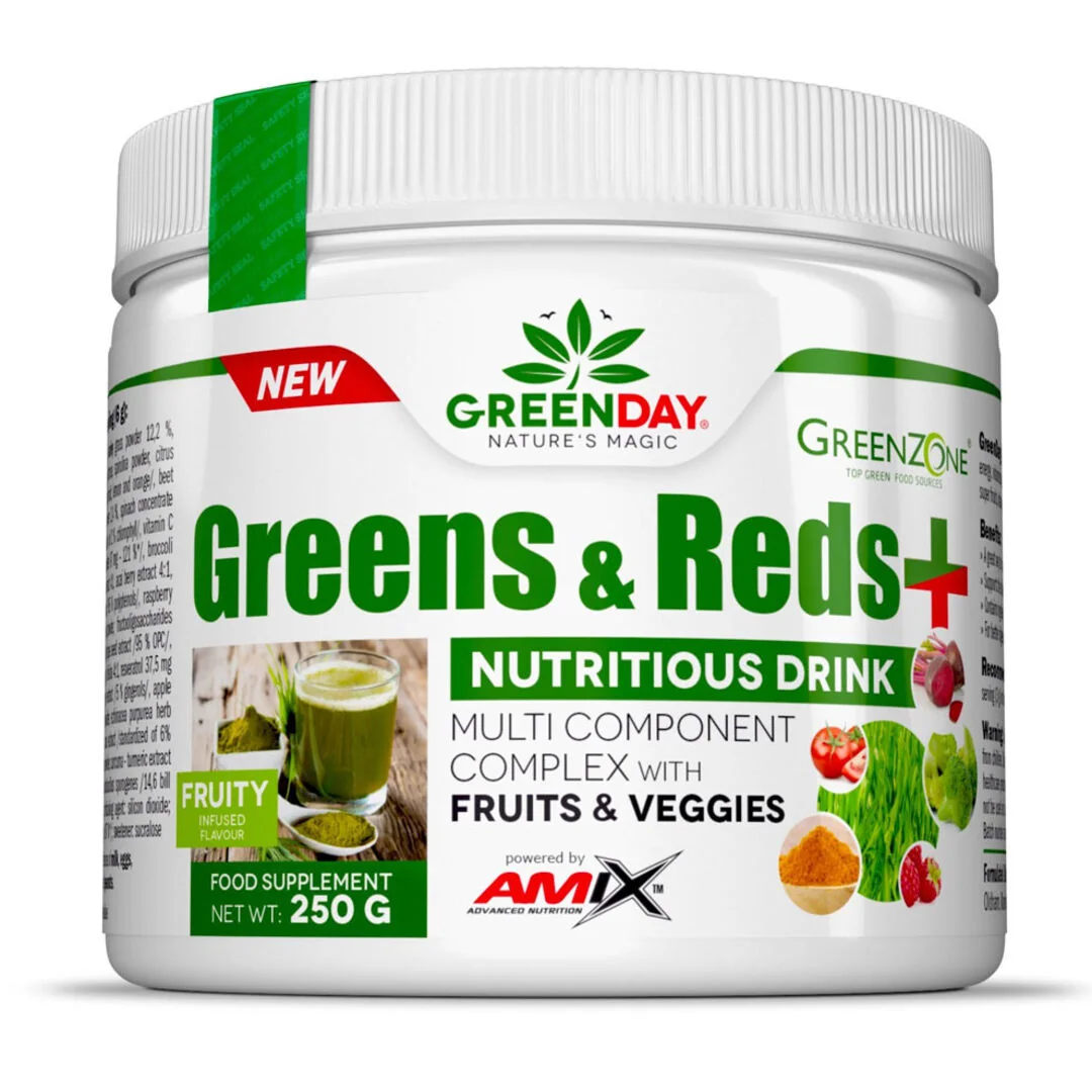 Amix Nutrition Greens &Reds+ 250g - ovoce