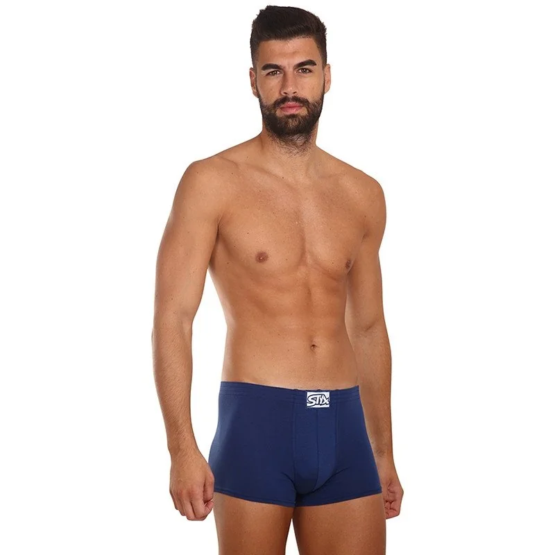 Styx Pánské boxerky klasická guma modré (Q968) S