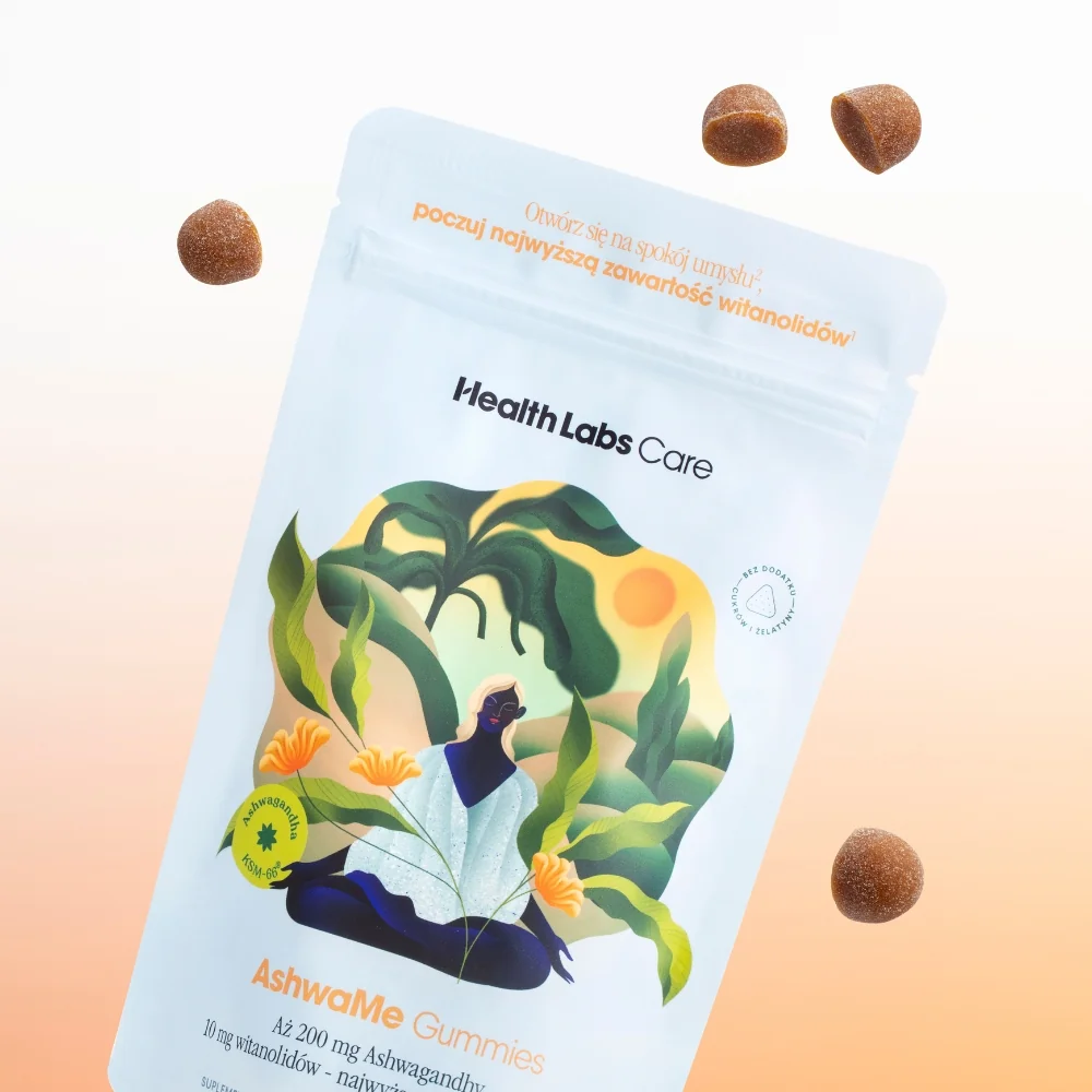 Health Labs Care AshwaMe Gummies želé bonbony 60 ks mango