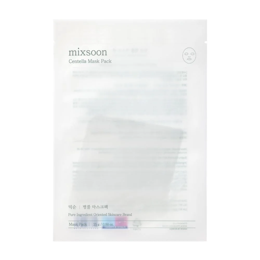 Mixsoon Centella Mask Pack plátýnková maska 25 g