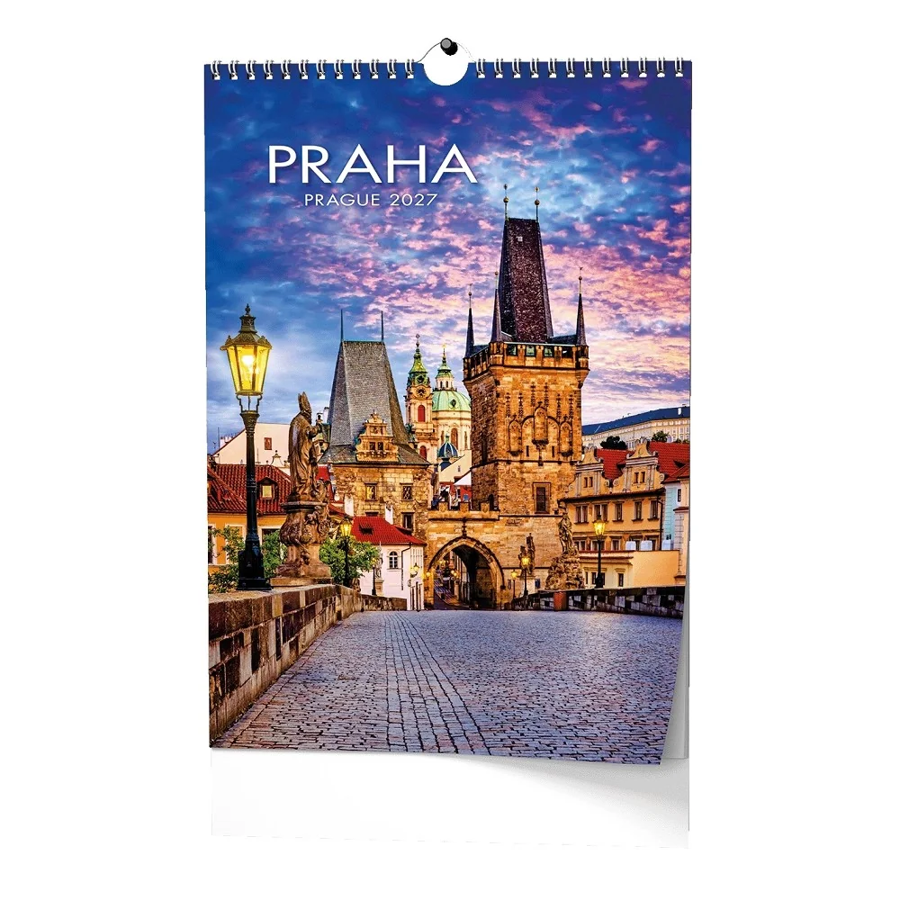 Baloušek Nástěnný kalendář Praha 2027 32 × 45 cm