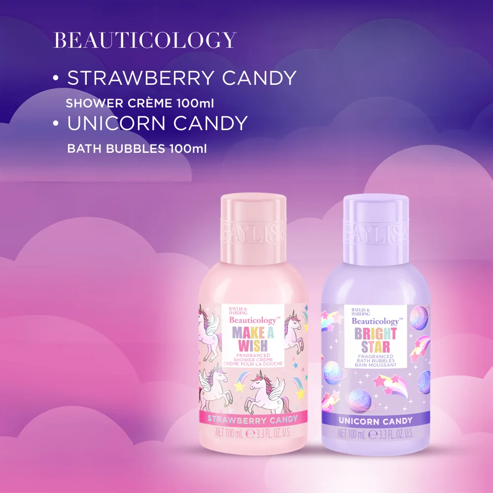 Baylis & Harding Sada péče o tělo v taštičce Unicorn 2x100 ml