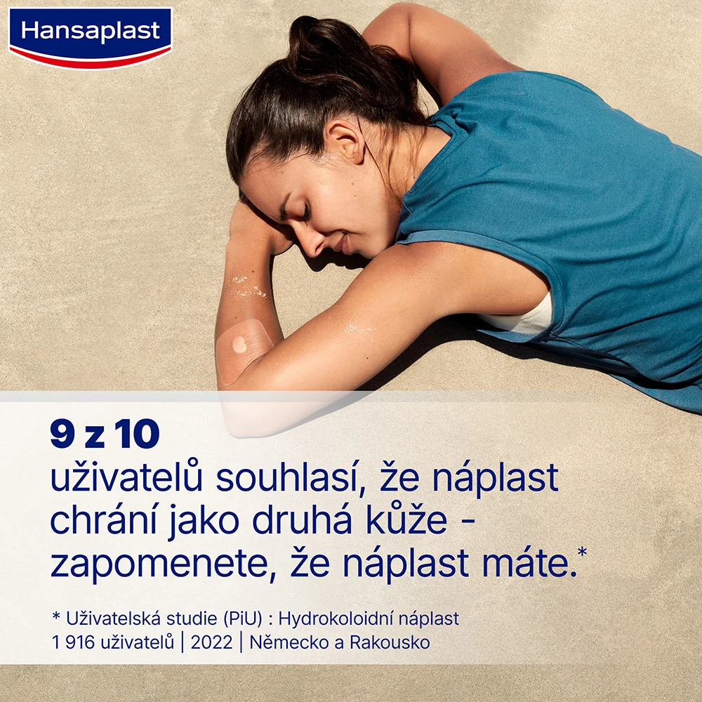 Hansaplast Second Skin náplasti hydrokoloidní 6 ks