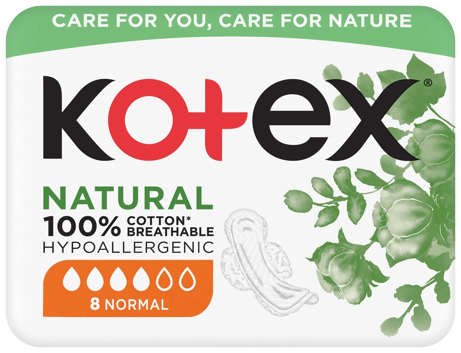 Kotex NATURAL Normal vložky 8 ks