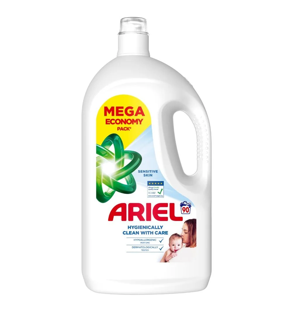 Ariel Sensitive prací gel 4,05 l 90 praní