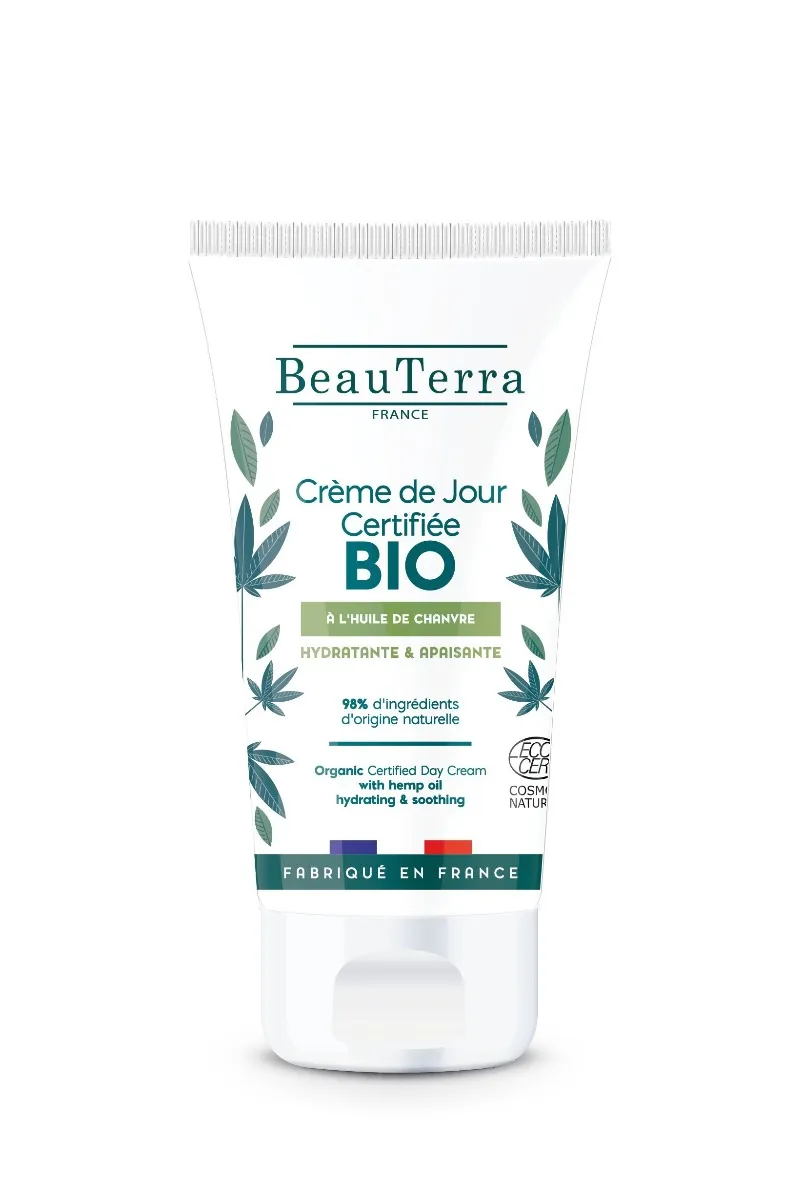 BeauTerra Denní krém Aloe vera a konopí BIO 50 ml