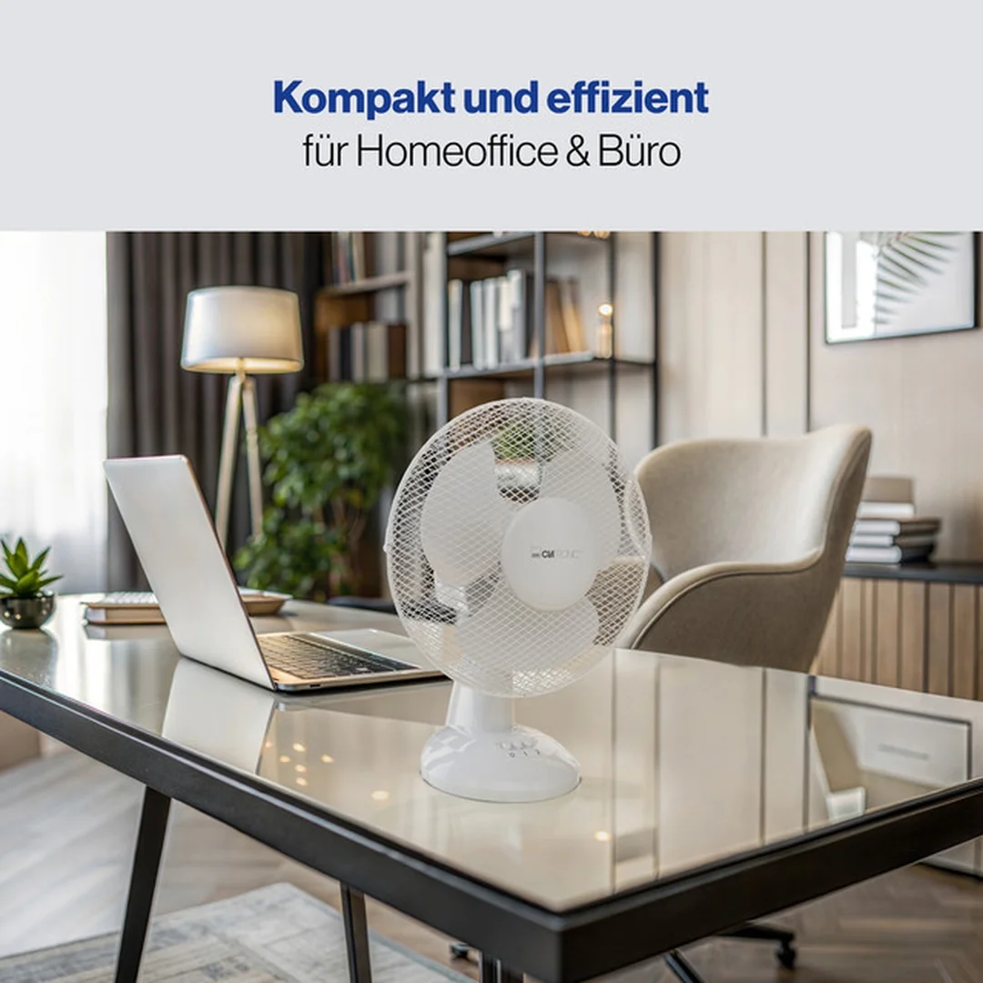 CLATRONIC VL 3601 WH stolní ventilátor 23cm bílý