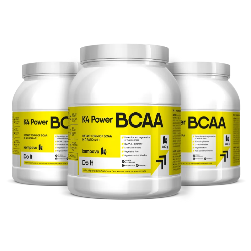 KOMPAVA K4 Power BCAA 400 g/36 porcí, grep-lime