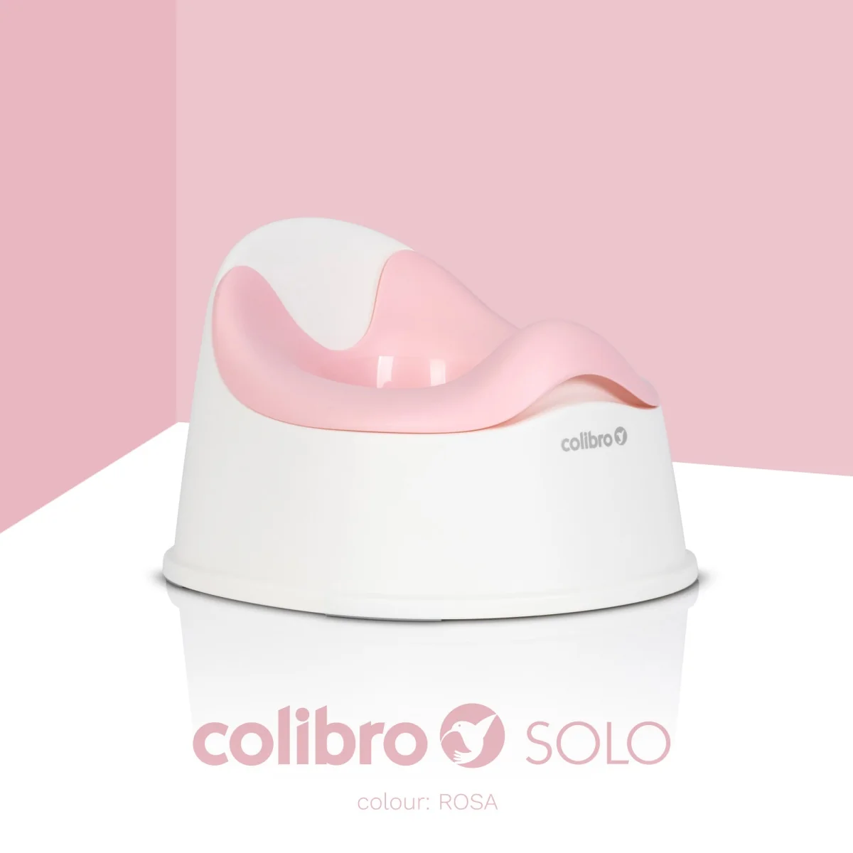 Colibro Dětský nočník, ergonomický Solo cool – růžový, bílý 