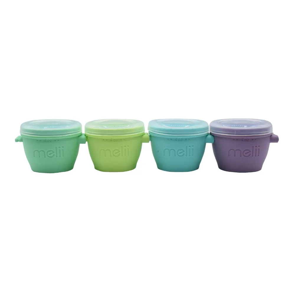Melii Silikonové kelímky na potraviny Snap&Go 118 ml - 4ks