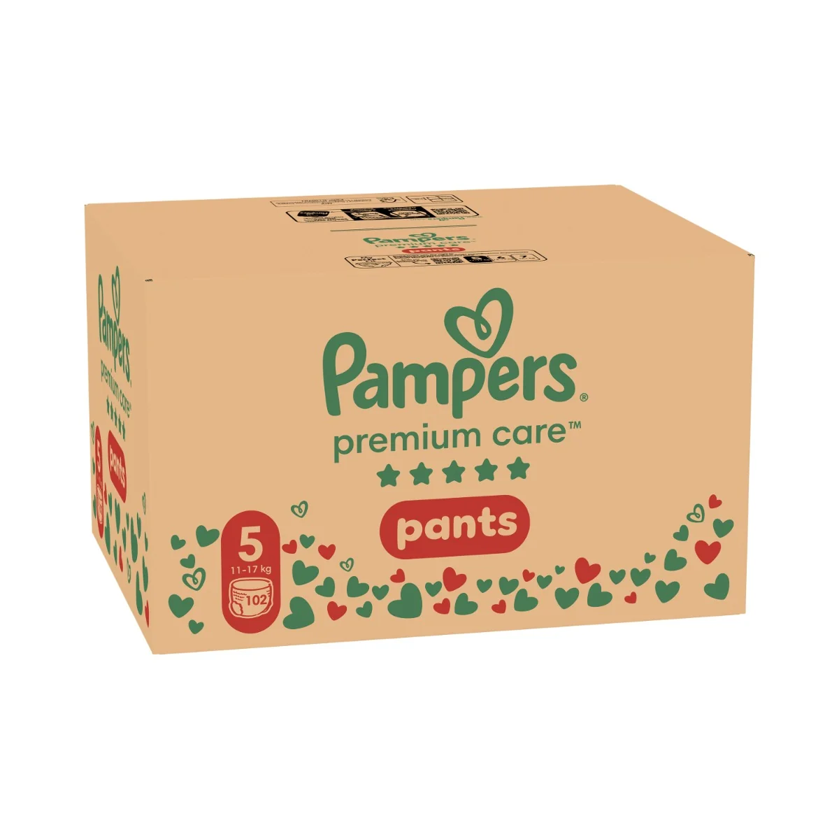 Pampers Premium Care Pants vel. 5 11-17 kg dětské plenkové kalhotky 102 ks