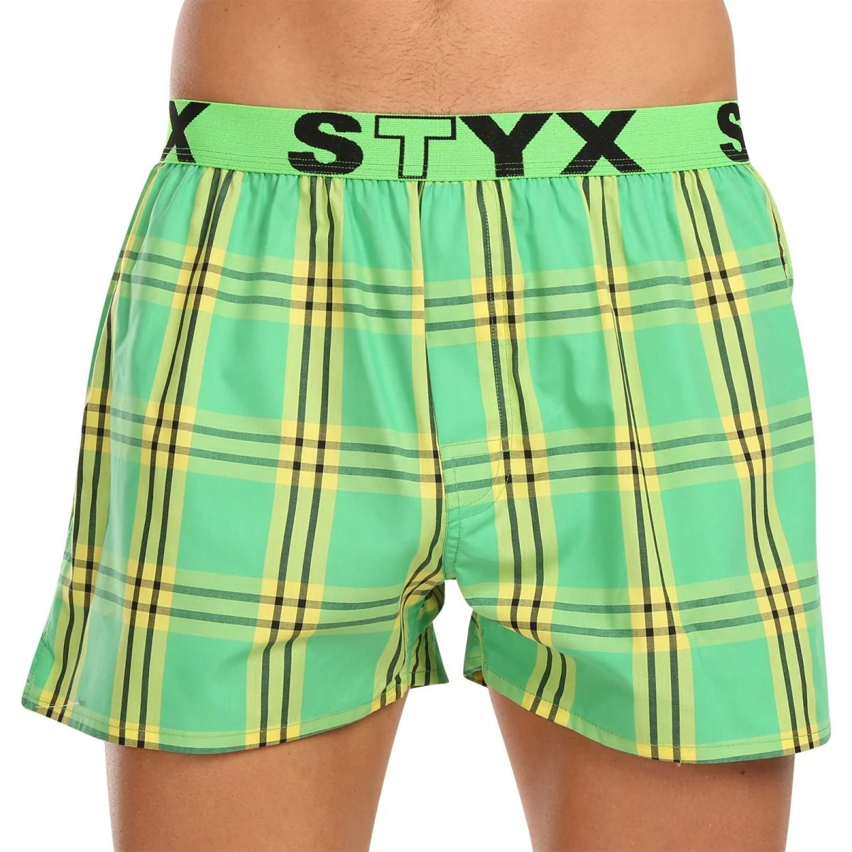Styx 3PACK pánské trenky sportovní guma vícebarevné (3B11123) S
