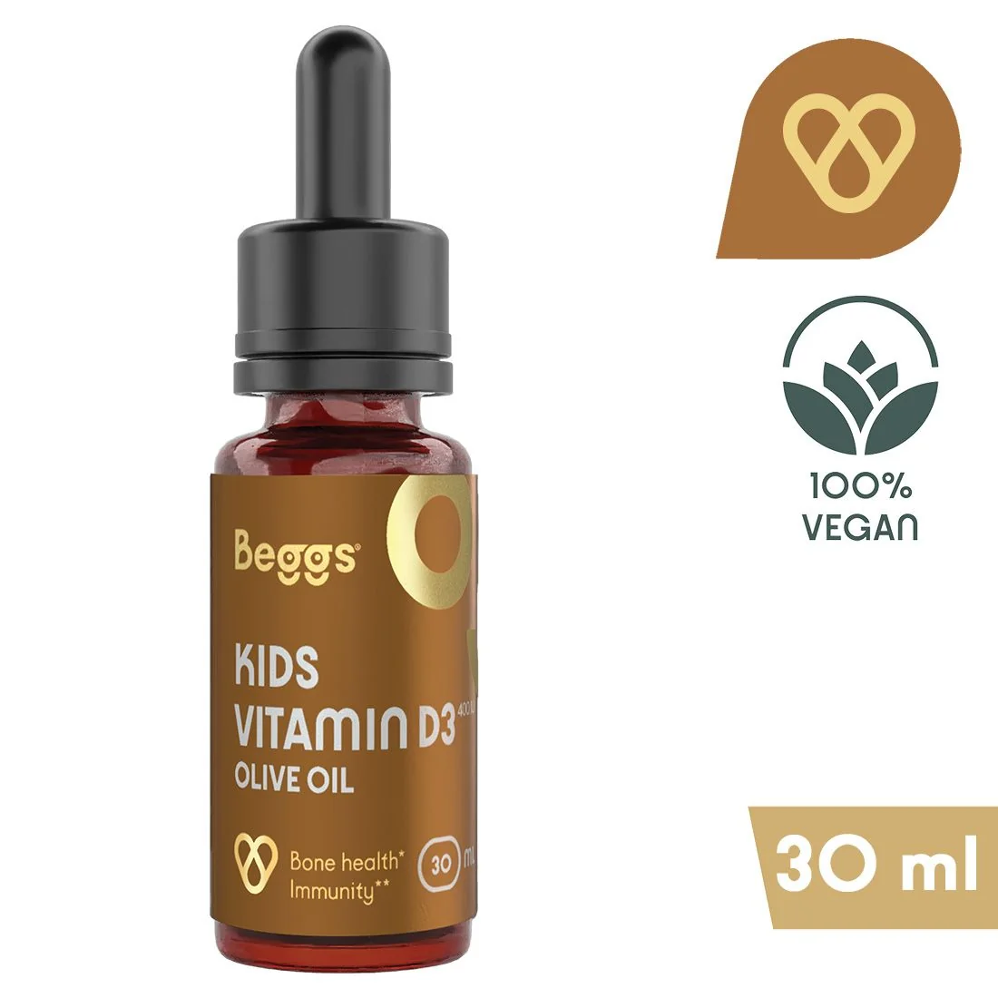 Beggs Kids Vitamin D3 400 IU Olive Oil 30 ml