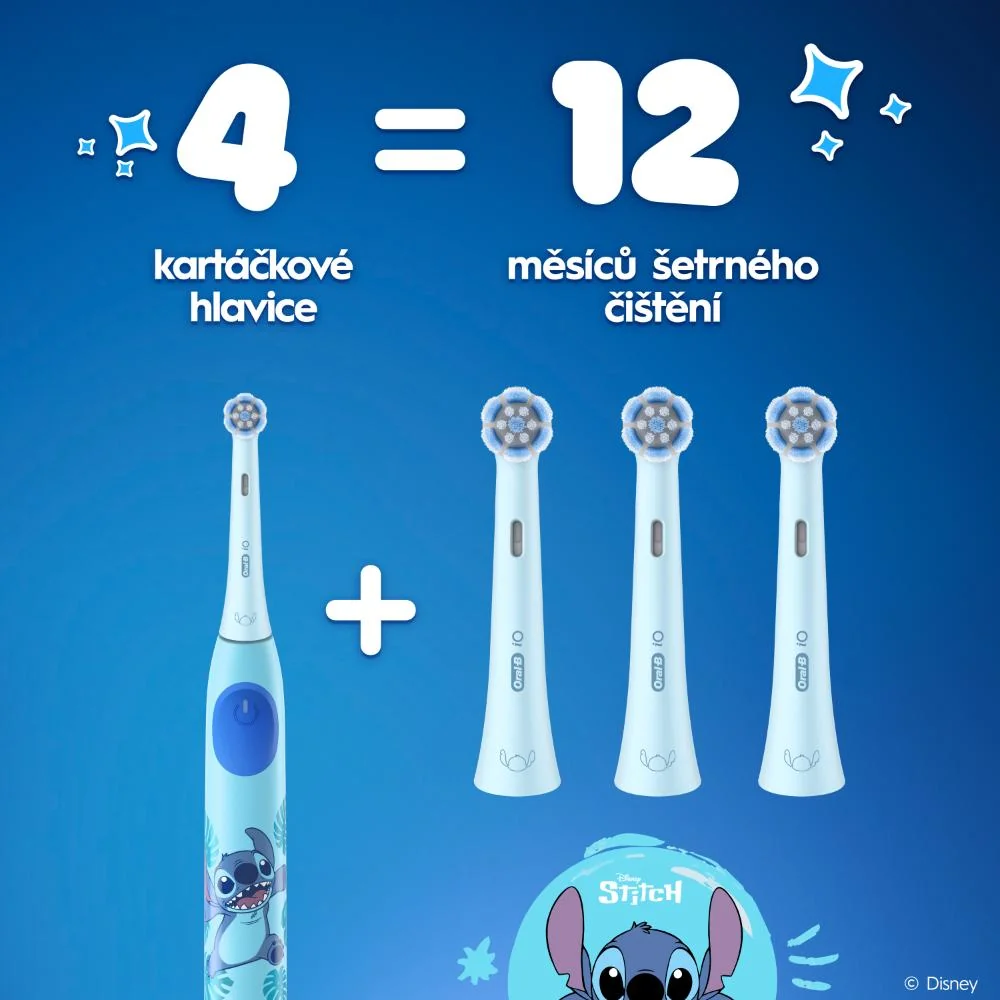 Oral-B iO Kids 6+ Stitch náhradní hlavice 4 ks