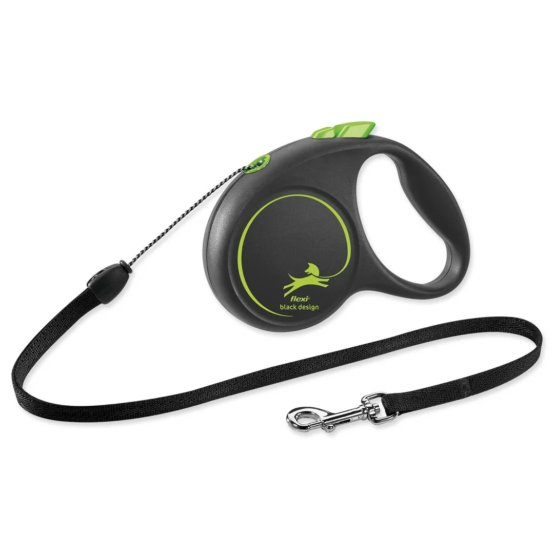 Flexi Black Design S lanko 5m zelená do 12kg