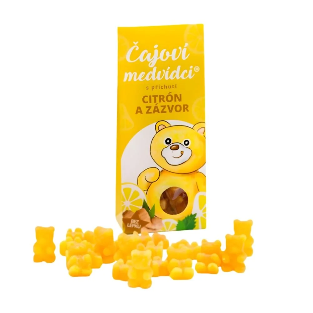 LIPOO Čajoví medvídci citron a zázvor 50 g