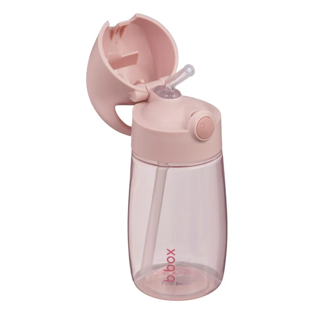 B.BOX Láhev na pití s brčkem Junior 380 ml - blush crush