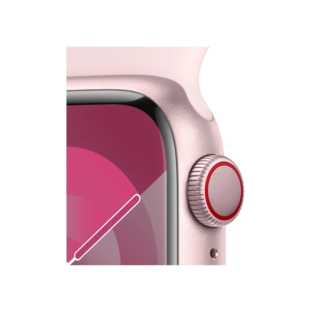 Apple Watch S9 Cellular 41 mm sport band S/M smart hodinky Pink/Light Pink