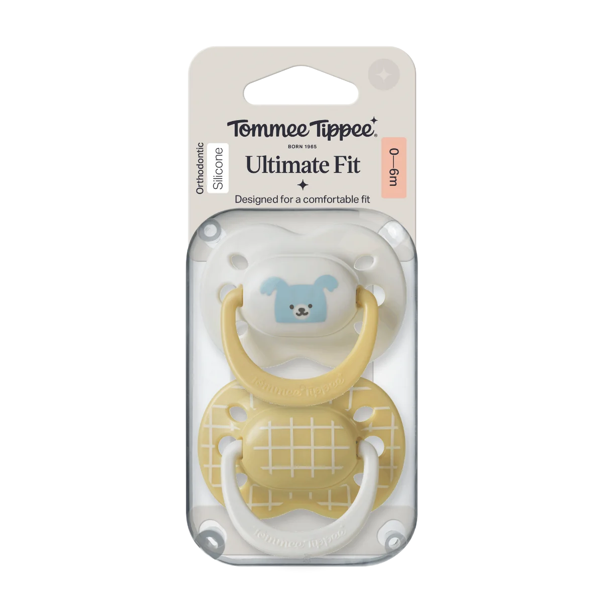 Tommee Tippee Silikonový dudlík Ultimate Fit Deco Boy 0-6m 2 ks více barevných variant